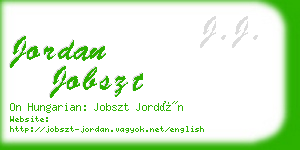 jordan jobszt business card